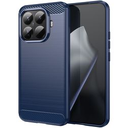 Mobigear Brushed Slim Xiaomi 15T Pro Fleksibel TPU Bagsidecover - Blå