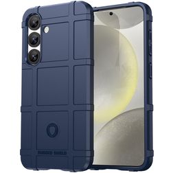 Mobigear Rugged Shield Samsung Galaxy S25 Plus TPU flessibile Back cover Antiurto - Blu