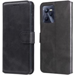 Mobigear Wallet Realme C35 Pungetui med Seddelrum - Sort