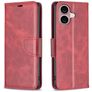 Mobigear Excellent iPhone 16 Plus Funda tipo libro Cartera - Rojo