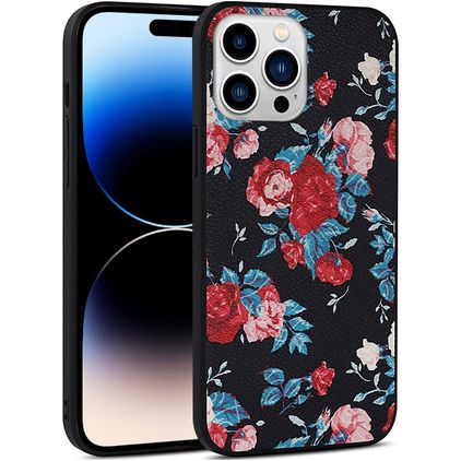 Mobigear Flowers iPhone 14 Pro Max Funda Plástico rígido Carcasa - Model 2