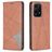 Mobigear Rhombus Slim HONOR 200 Lite Funda tipo libro - Marrón