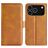 Mobigear Slim Magnet iPhone 17 Pro Max Funda tipo libro Cartera - Coñac