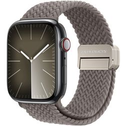 Dux Ducis Mixture Pro Nylon Apple Watch Urrem Magnetlås - 49/46/45/44 mm - Clay