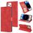 Mobigear Wallet iPhone 14 Pro Pungetui med Seddelrum - Rød