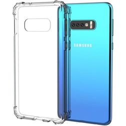 Mobigear Cushion Transparent Samsung Galaxy S10e Flexibel TPU Skal Stötsäkert - Transparent