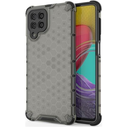 Mobigear Honeycomb Samsung Galaxy M53 Plástico rígido Capa traseira Antichoque - Preto