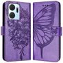 Mobigear Butterfly HONOR X7A Capa livro Carteira - Roxo