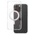CARE by PanzerGlass Kickstand iPhone 16 Pro Max MagSafe Hard Case Back cover with Stand - Clear / Silver