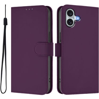Mobigear Urban Wallet iPhone 16 Plus Funda tipo libro Cartera - Morado