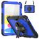 Mobigear SureGrip Xtreme iPad 10 (2022) Etui Tworzywo sztuczne / Silikon Etui plecki + Pasek na ramię + Podstawka - Ciemnoniebieski
