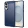 Mobigear Brushed Slim Samsung Galaxy S25 Edge TPU flexível Capa traseira - Azul