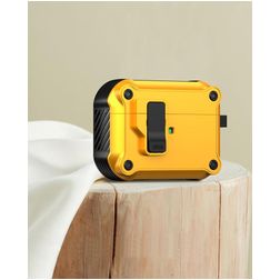 Mobigear Armor Clip Capa rígida para Apple AirPods Pro 3 - Amarelo