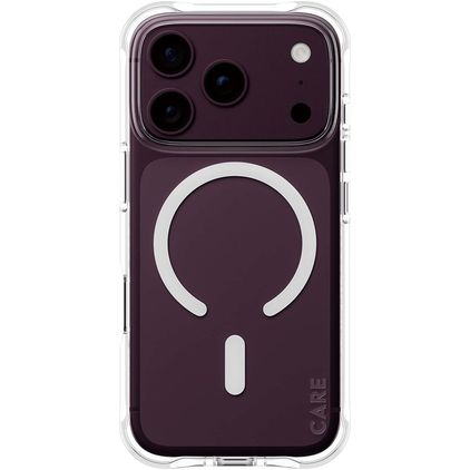 CARE by PanzerGlass Fashionable iPhone 18 Pro MagSafe TPU flessibile Back cover - Trasparente / Bianco