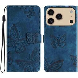 Mobigear Butterfly iPhone 18 Pro Funda tipo libro Cartera - Azul