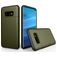 Mobigear Card Samsung Galaxy S10e Hard Case Back cover Shockproof with Card Holder - Army Green