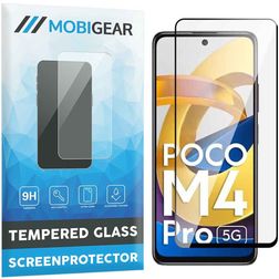 Mobigear Premium POCO M4 Pro 5G Tempered Glass Screen Protector - Case Friendly - Black