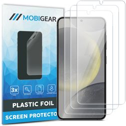 Mobigear Samsung Galaxy S25 Plus Protector de pantalla Film - Compatible con fundas (pack de 3)