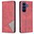 Mobigear Rhombus Slim Samsung Galaxy S26 FE Plånboksfodral - Röd