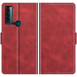 Mobigear Slim Magnet TCL 20 SE Funda tipo libro Cartera - Rojo