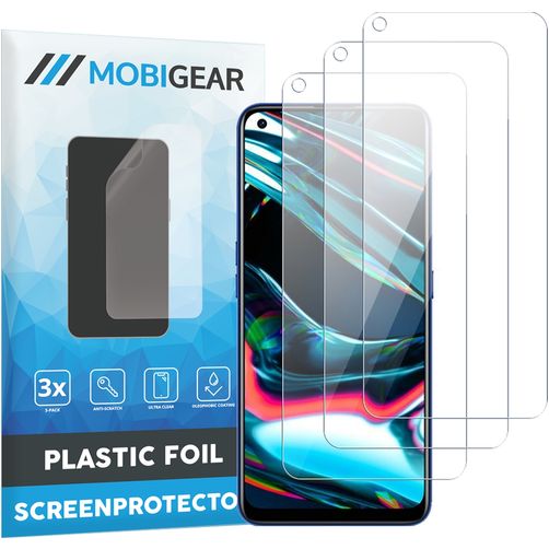 Mobigear Realme 7 Pro Protezione schermo in pellicola - Compatibile con le cover (confezione da 3)