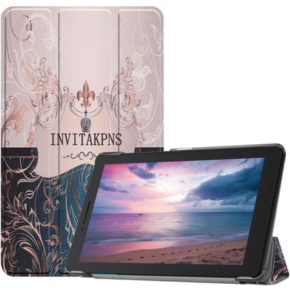Mobigear Tri-Fold Lenovo Tab E8 Plånboksfodral - Colorful Box