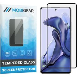 Mobigear Premium Xiaomi 11T Härdat glas Skärmskydd - Skalvänligt - Svart