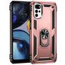 Mobigear Armor Ring Motorola Moto G22 Hardcase Etui plecki Wstrząsoodporne z pierścieniem - Różowe złoto