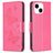Mobigear Butterfly iPhone 15 Wallet case - Magenta