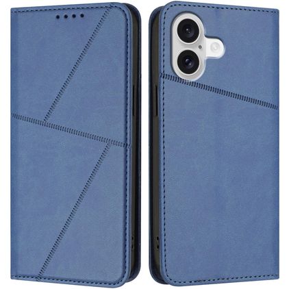 Mobigear Frosted Flip iPhone 17 Plånboksfodral med sedelfack - Blå