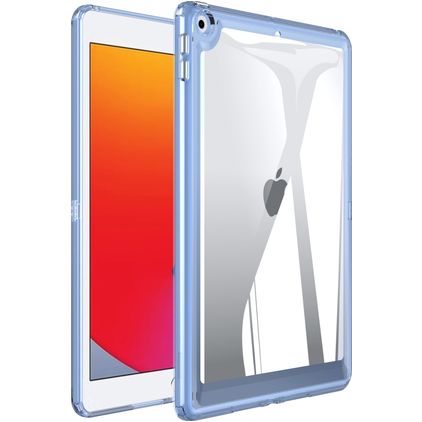 Mobigear Crystal iPad 7 (2019) Carcasa rígida - Transparente / Azul