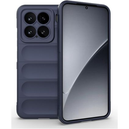 Mobigear Bumpy Xiaomi 15 TPU flexível Capa traseira - Azul escuro