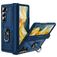 Mobigear Armor Ring Samsung Galaxy Z Fold 6 Plástico rígido Capa traseira Antichoque com anel - Azul marinho
