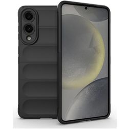 Mobigear Bumpy Samsung Galaxy S25 Edge Flexibel TPU Skal - Svart