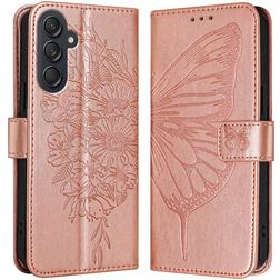 Mobigear Butterfly Samsung Galaxy M55 Wallet case - Rose Gold