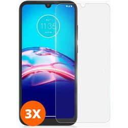 Mobigear Motorola Moto E6s (2020) Tempered Glass Screen Protector - Case Friendly (3-Pack)