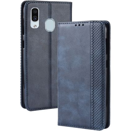 Mobigear Sensation Samsung Galaxy A20e Wallet case - Blue