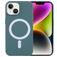 Mobigear Rubber Touch iPhone 15 Silicone MagSafe Capa traseira - Verde