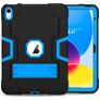 Mobigear ShieldStand iPad 11 (2025) Funda Plástico rígido / Silicona Carcasa + Soporte - Negro / Azul