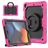 Mobigear RingGuard iPad 9 (2021) Kova muovi / Silikoni Suojakuori + Teline - Magenta