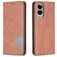 Mobigear Rhombus Slim Samsung Galaxy S25 Edge Lompakkokotelo - Ruskea