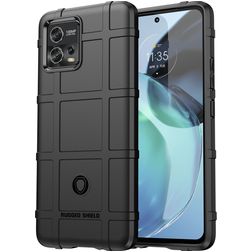 Mobigear Rugged Shield Motorola Moto G72 TPU flexible Carcasa Antigolpes - Negro