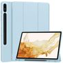 Mobigear Tri-Fold Gel Samsung Galaxy Tab S9 Plus TPU / Pele sintética Capa livro + Suporte para caneta stylus - Azul