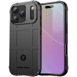 Mobigear Rugged Shield iPhone 18 Pro TPU flexível Capa traseira Antichoque - Preto