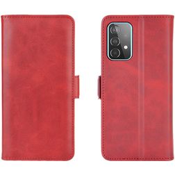Mobigear Slim Magnet Samsung Galaxy A52 Wallet case - Red
