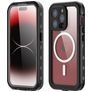 RedPepper Waterproof iPhone 15 Pro Max Water-Resistant MagSafe Hard Case Back cover Shockproof - Black
