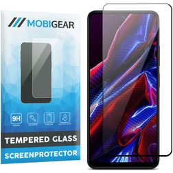 Mobigear Premium POCO X5 Vidro temperado Película de ecrã - Compatível com capas - Preto