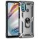 Mobigear Armor Ring Motorola Moto G60 Hardcase Back cover Antiurto con anello - Argento