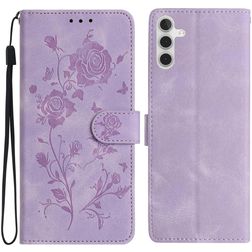 Mobigear Flowers Samsung Galaxy A17 Funda tipo libro Cartera - Morado