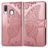 Mobigear Butterfly Samsung Galaxy A40 Wallet case - Rose Gold